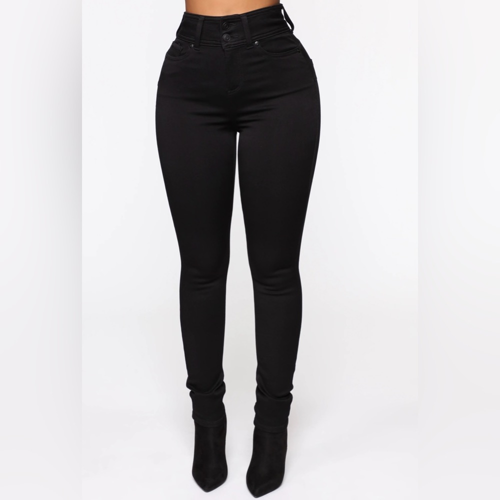Fashion Nova Snatch Me Tight Booty Lifter Skinny Jeans - Black Size 9